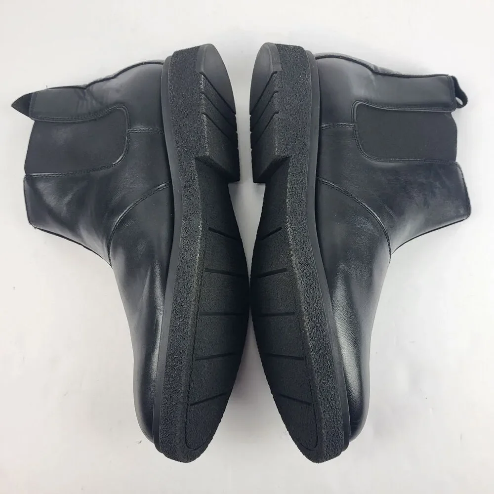 Abound Reese Black Faux Leather Chelsea Boots Size 11.5M